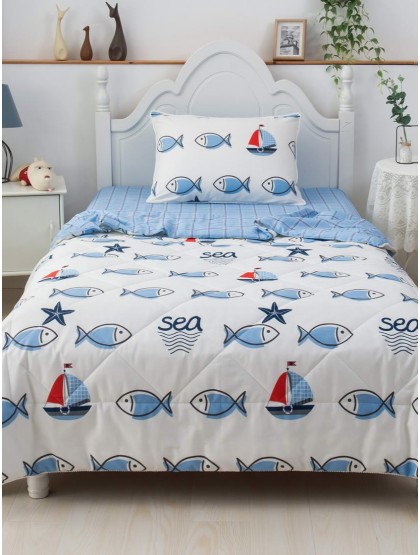 Морские рыбки Комплект Детский с одеялом Sofi de Marko
